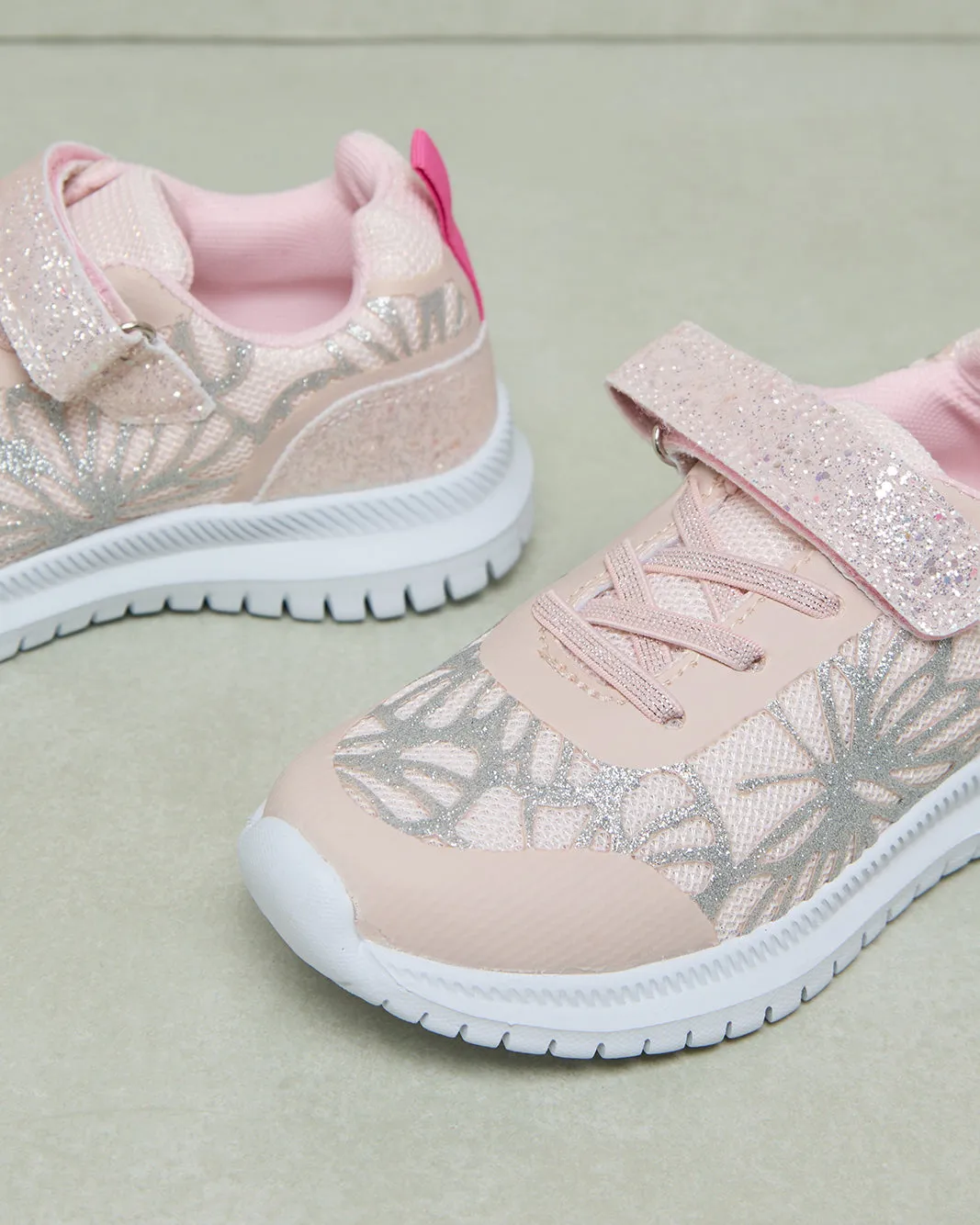 Girls Pink Glitter Sneakers sold by Redtag product image thumbnail 3