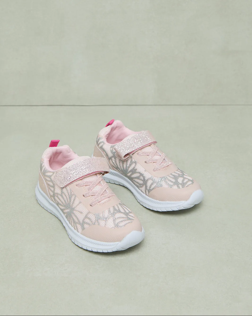 Girls Pink Glitter Sneakers sold by Redtag product image thumbnail 2