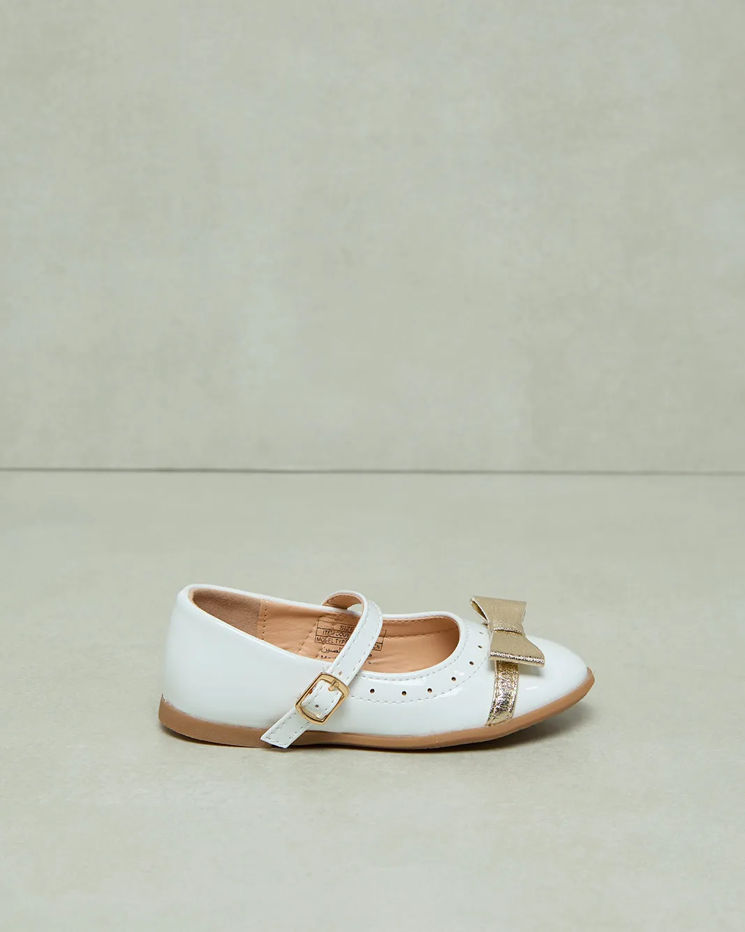 Girls White Bow Embellished Ballerina sold by Redtag