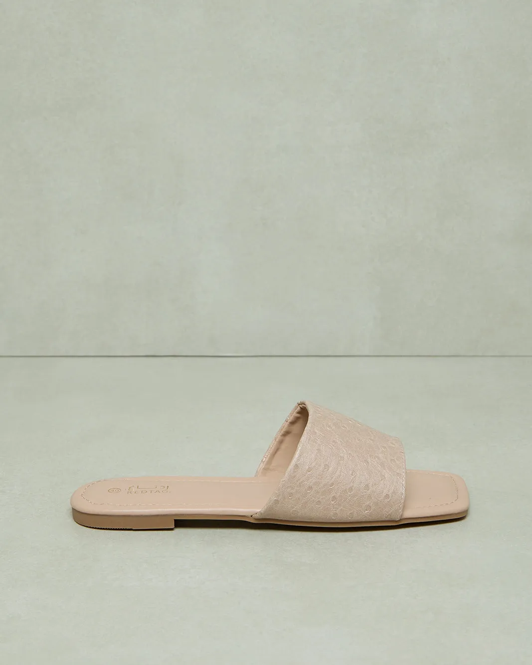 Women Beige Textured Mule sold by Redtag