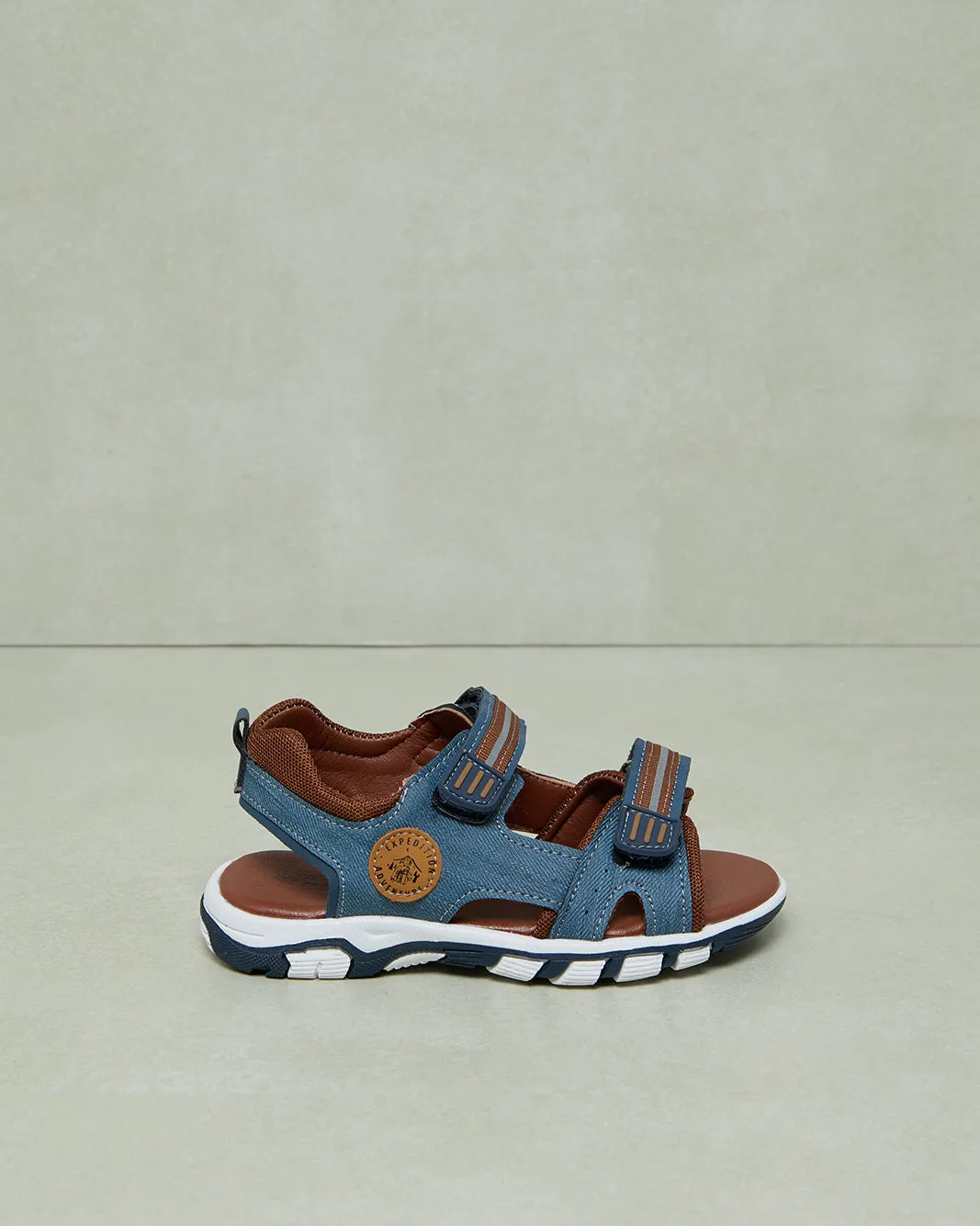 Boys Blue Denim Sport Sandals sold by Redtag