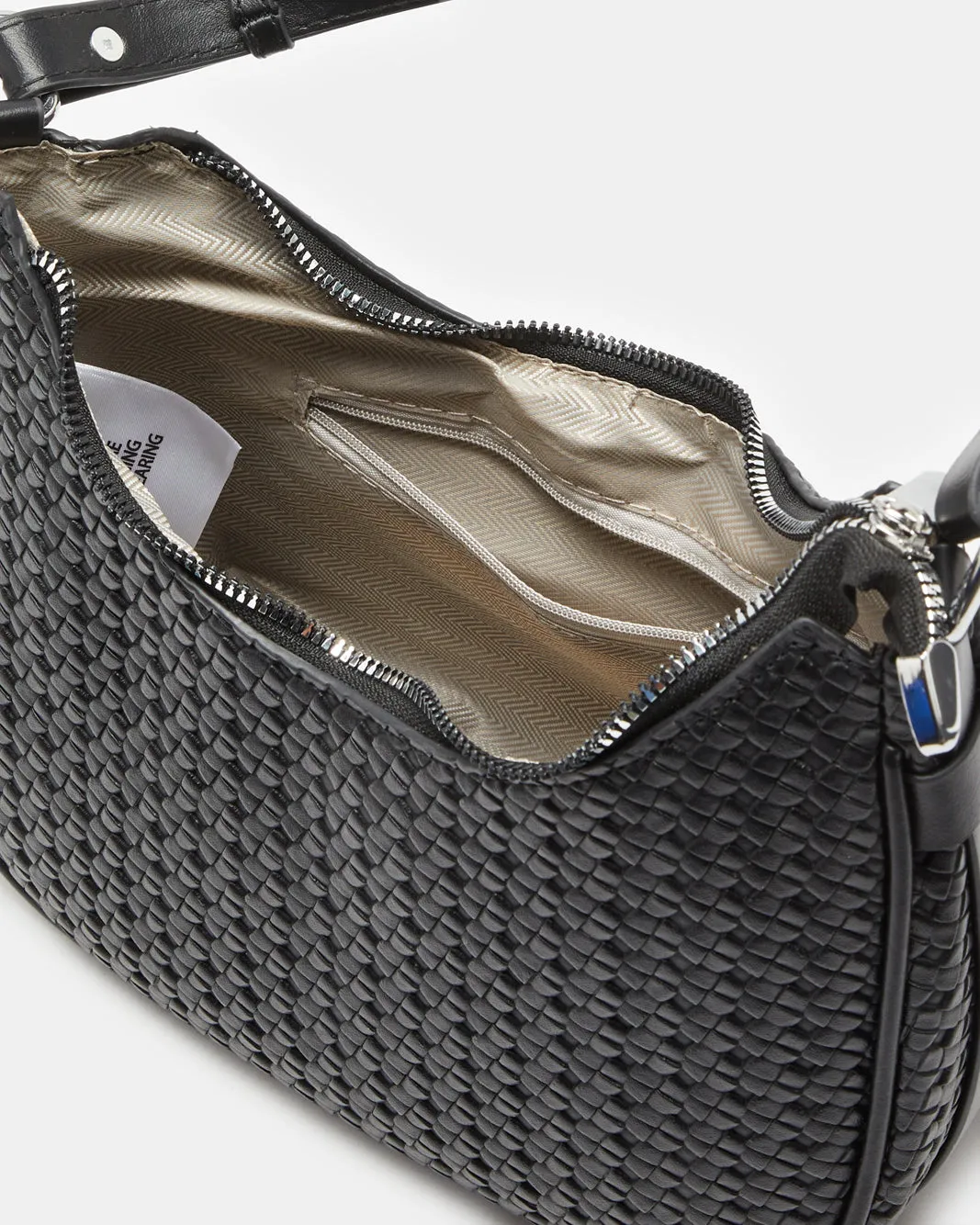 Women Black Textured Handbag sold by Redtag product image thumbnail 4