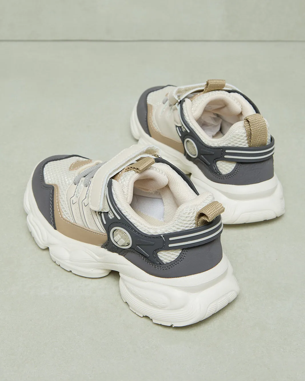 Boys Grey Material Block Chunky Sneakers sold by Redtag product image thumbnail 4