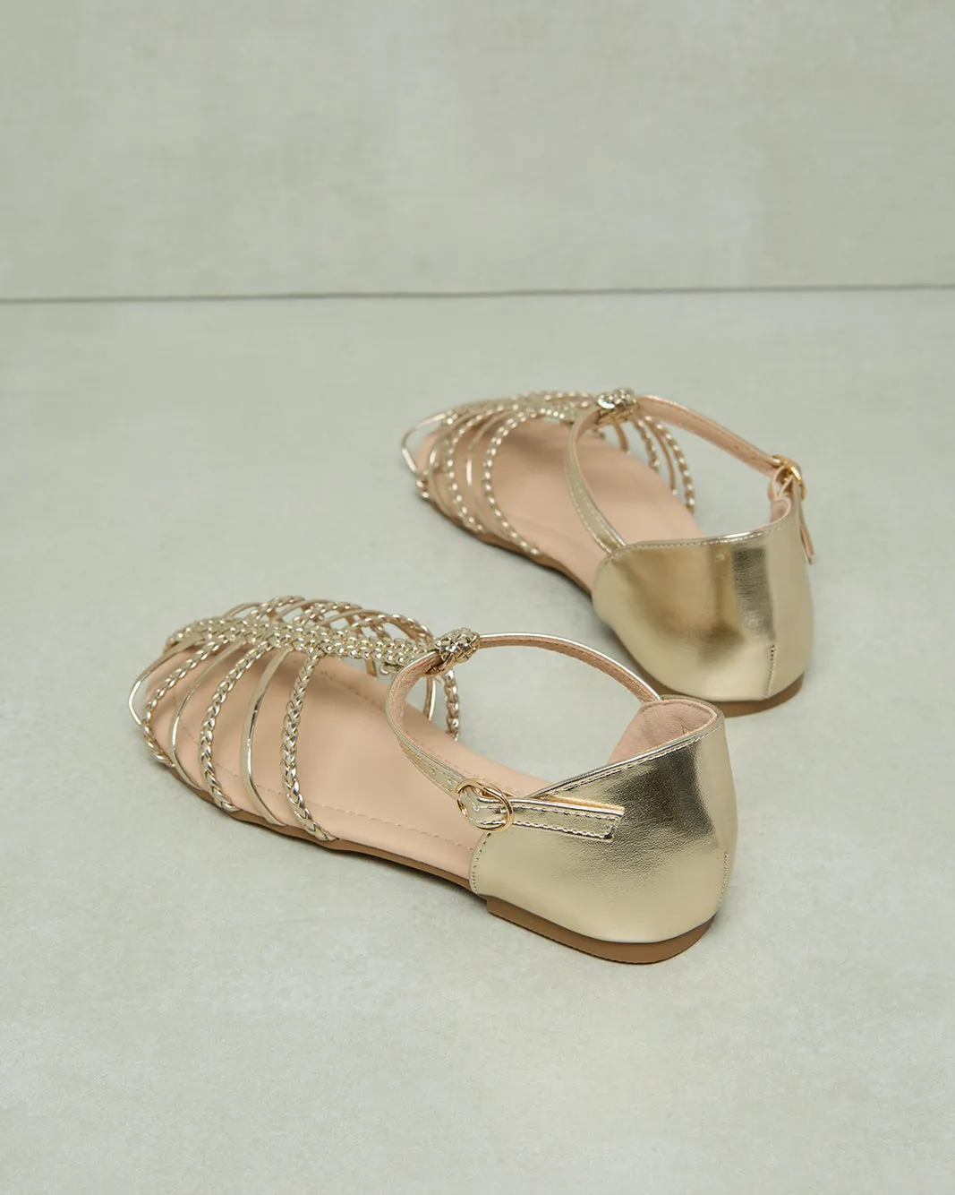 Senior Girls Gold Fisherman Sandal sold by Redtag product image thumbnail 4