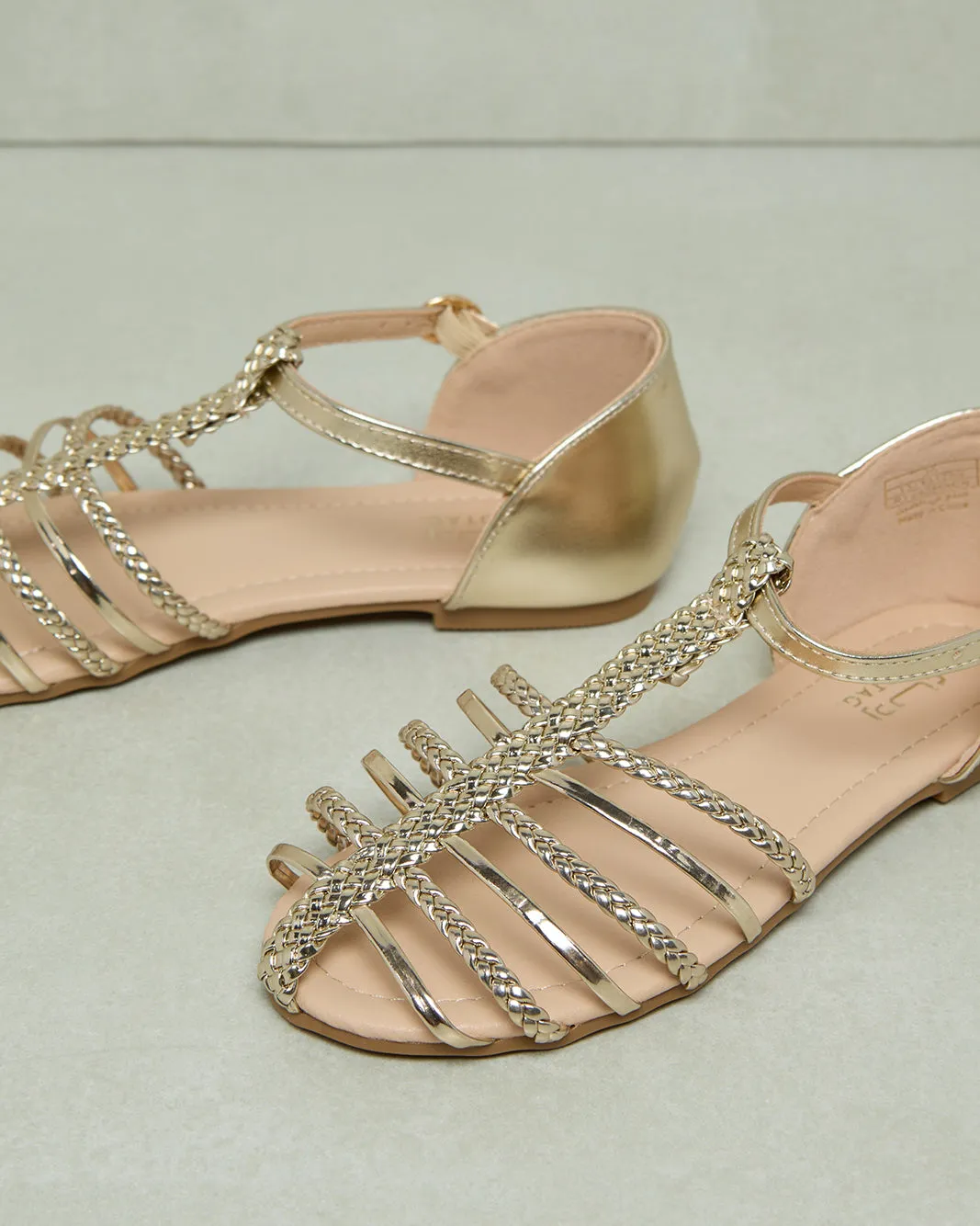 Senior Girls Gold Fisherman Sandal sold by Redtag product image thumbnail 3