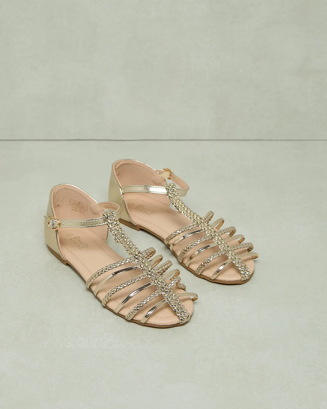 Senior Girls Gold Fisherman Sandal sold by Redtag product image thumbnail 2