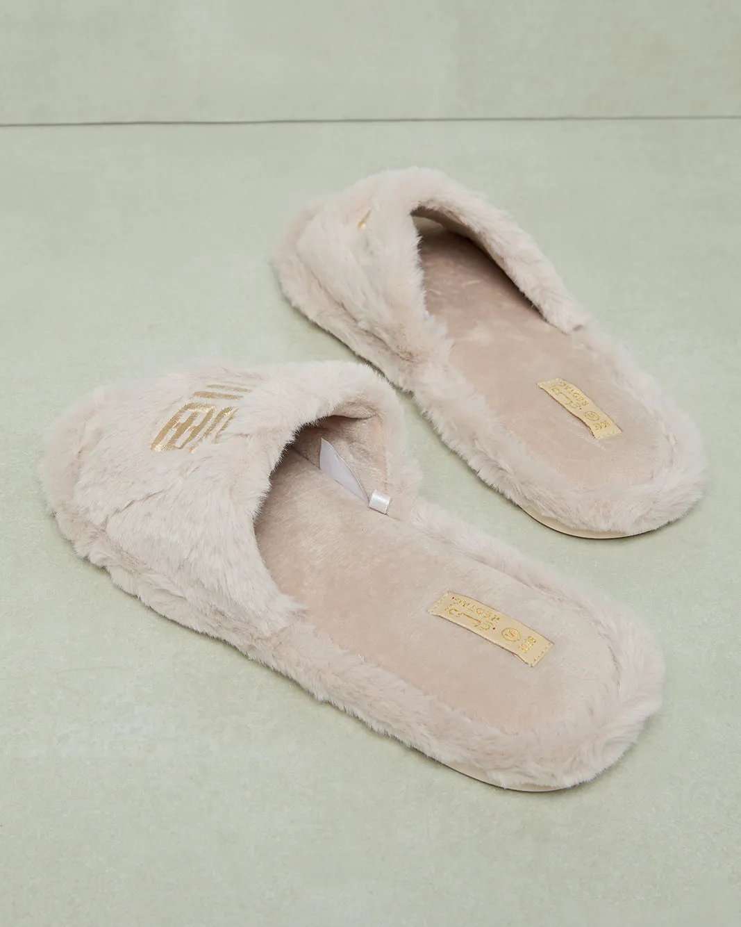 Women Beige Embroidered Slipper sold by Redtag product image thumbnail 4