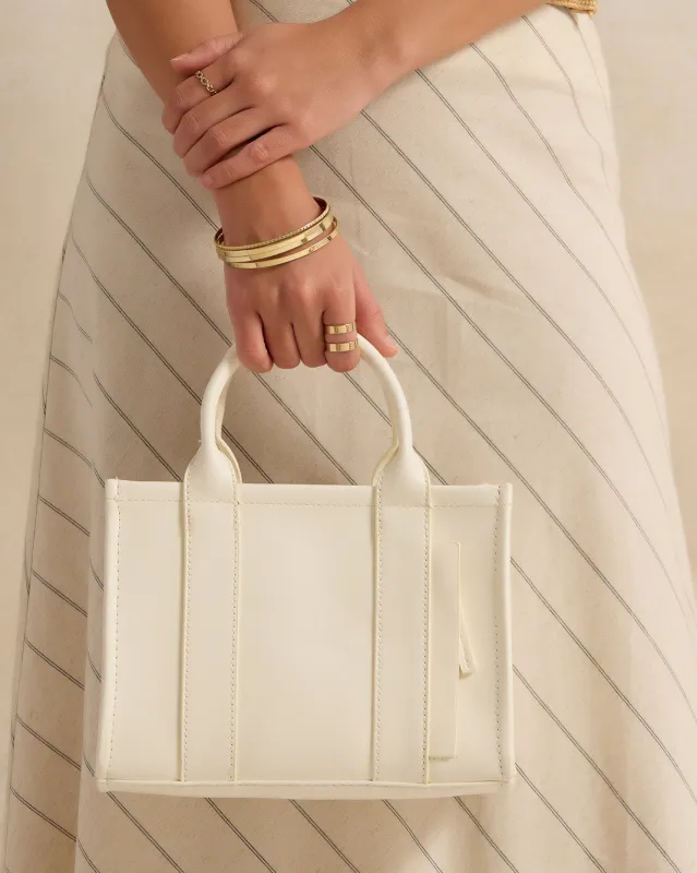 Women White Messenger Bag sold by Redtag