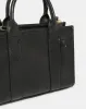 Women Black Messenger Bag sold by Redtag