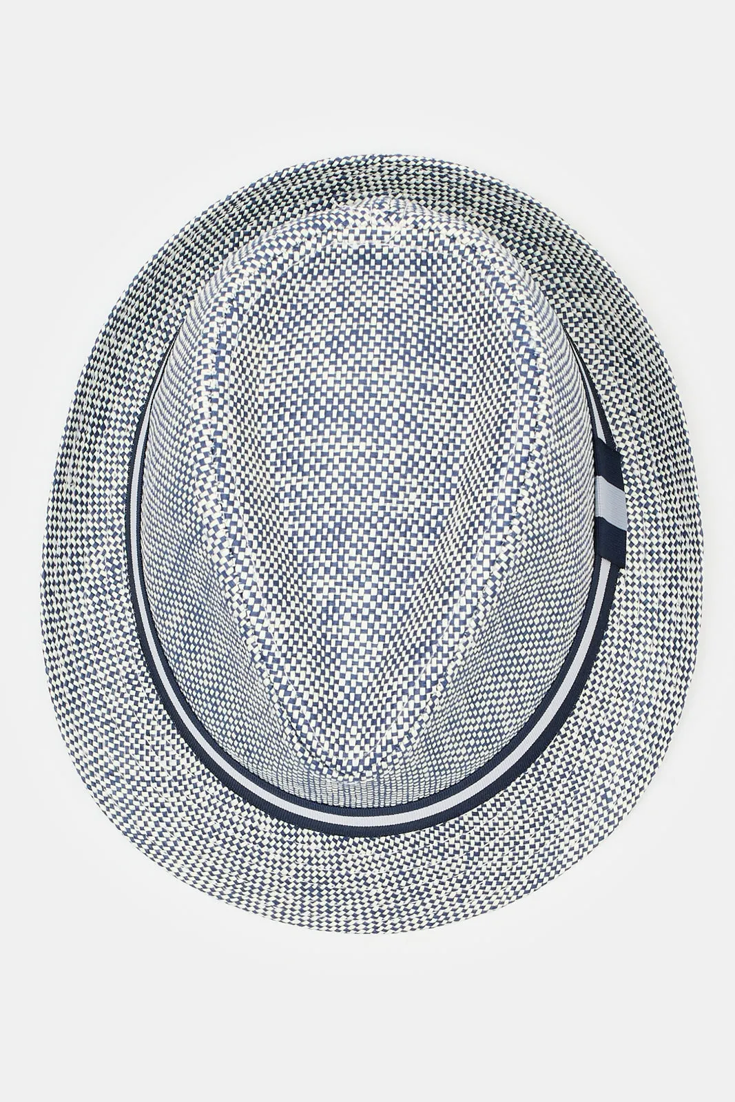 Boys Grey Fedora Hat With Band sold by Redtag product image thumbnail 3