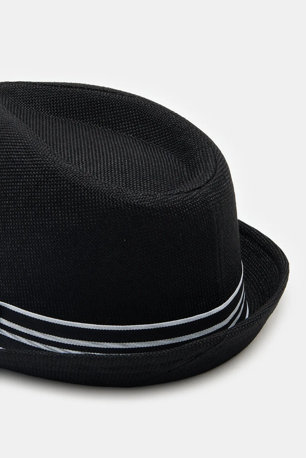 Men Black Fedora Hats With Band sold by Redtag product image thumbnail 4