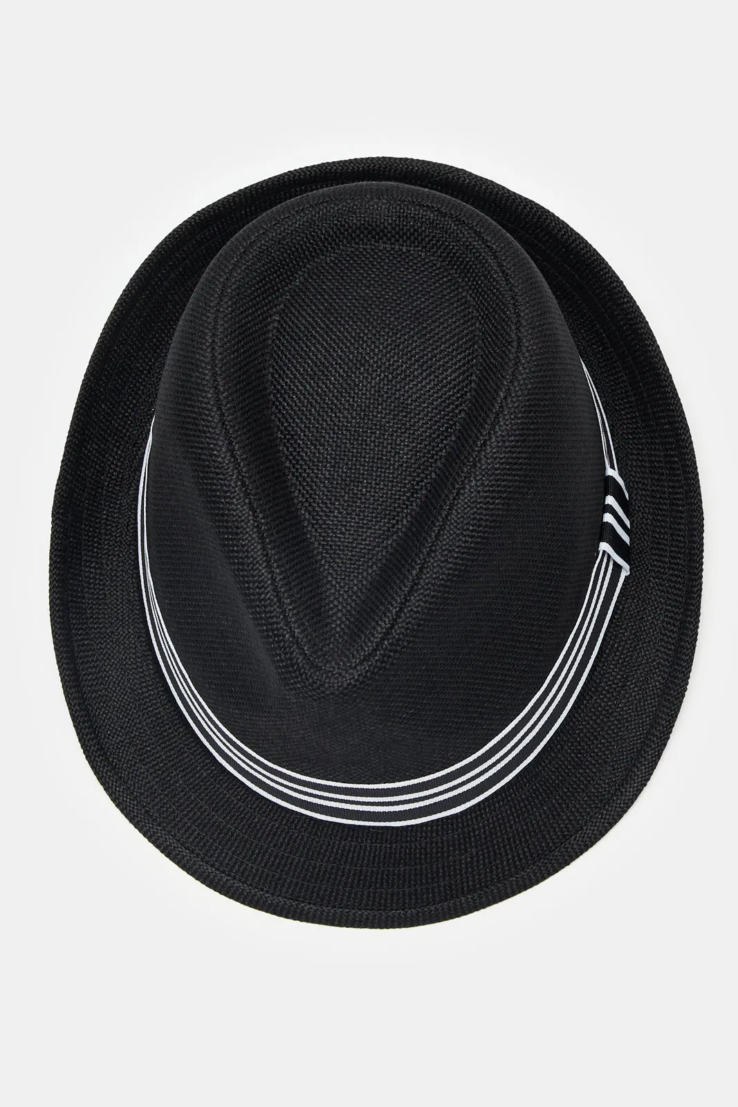 Men Black Fedora Hats With Band sold by Redtag product image thumbnail 3