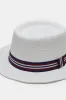 Men White Fedora Hat With Band sold by Redtag