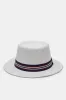 Men White Fedora Hat With Band sold by Redtag