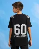 Senior Boys Black Oversize Rugby T-Shirt sold by Redtag