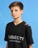 Senior Boys Black Oversize Rugby T-Shirt sold by Redtag