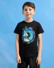 Boys Black Space Graphic Short Sleeve T-Shirt sold by Redtag
