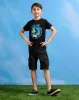 Boys Black Space Graphic Short Sleeve T-Shirt sold by Redtag