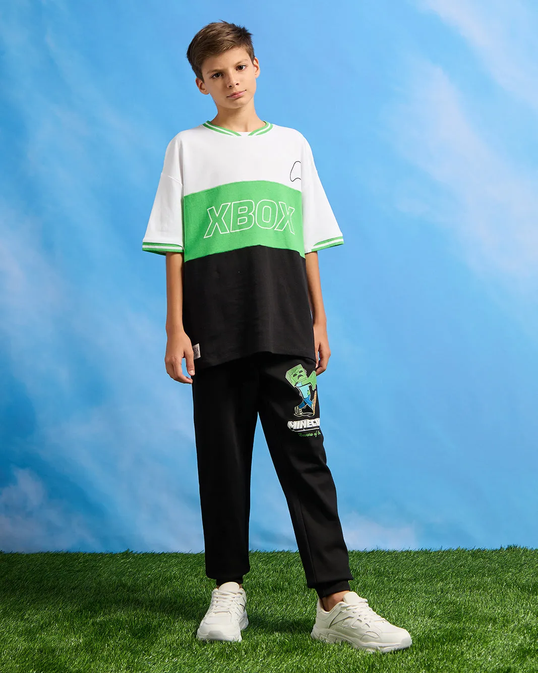 Senior Boys Multicolour Oversize Xbox T-Shirt sold by Redtag