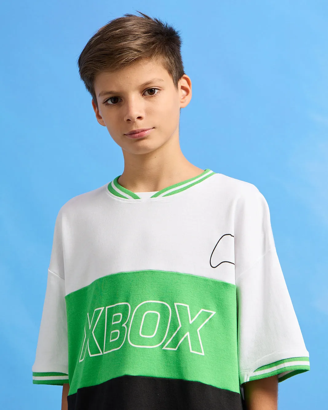 Senior Boys Multicolour Oversize Xbox T-Shirt sold by Redtag product image thumbnail 4
