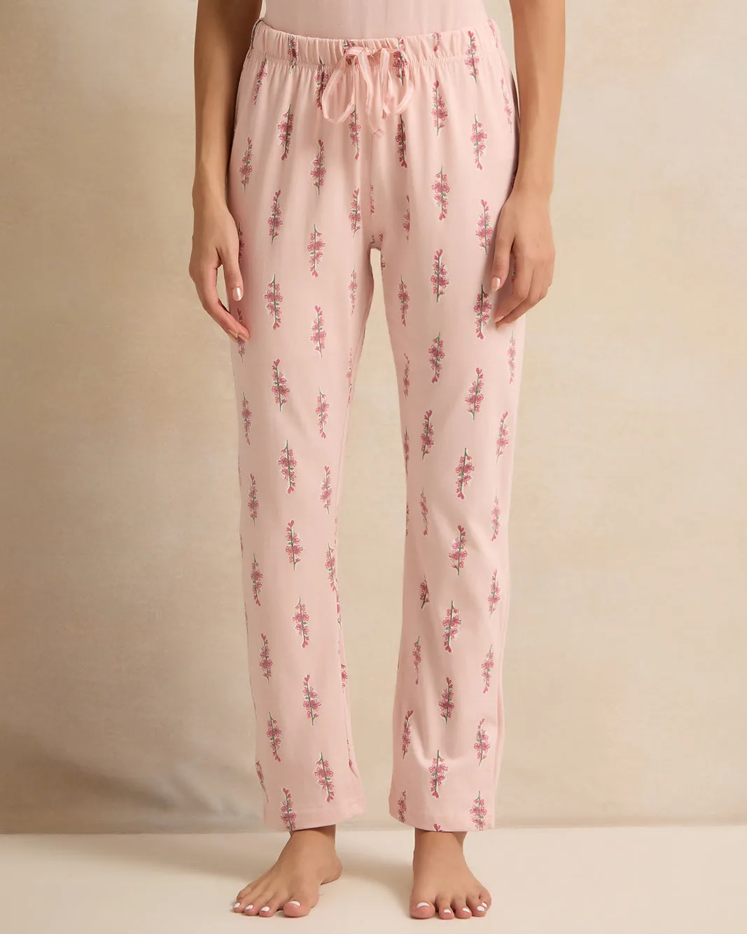 Women Pink Printed Payjama Set (2 Piece) sold by Redtag product image thumbnail 3