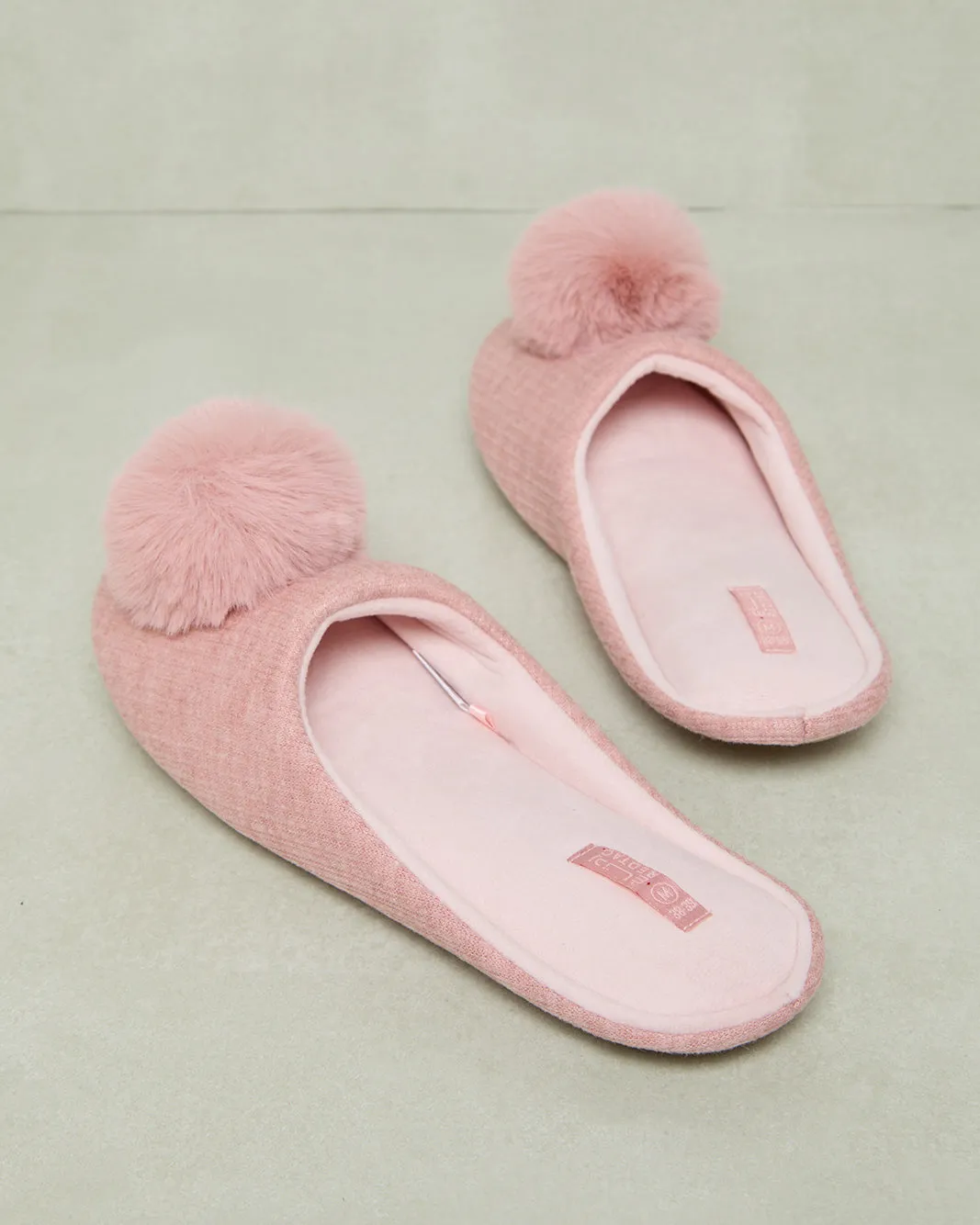 Women Pink Pompom Closed Toe Slipper sold by Redtag product image thumbnail 4