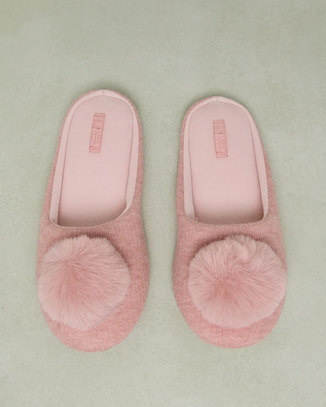 Women Pink Pompom Closed Toe Slipper sold by Redtag product image thumbnail 2