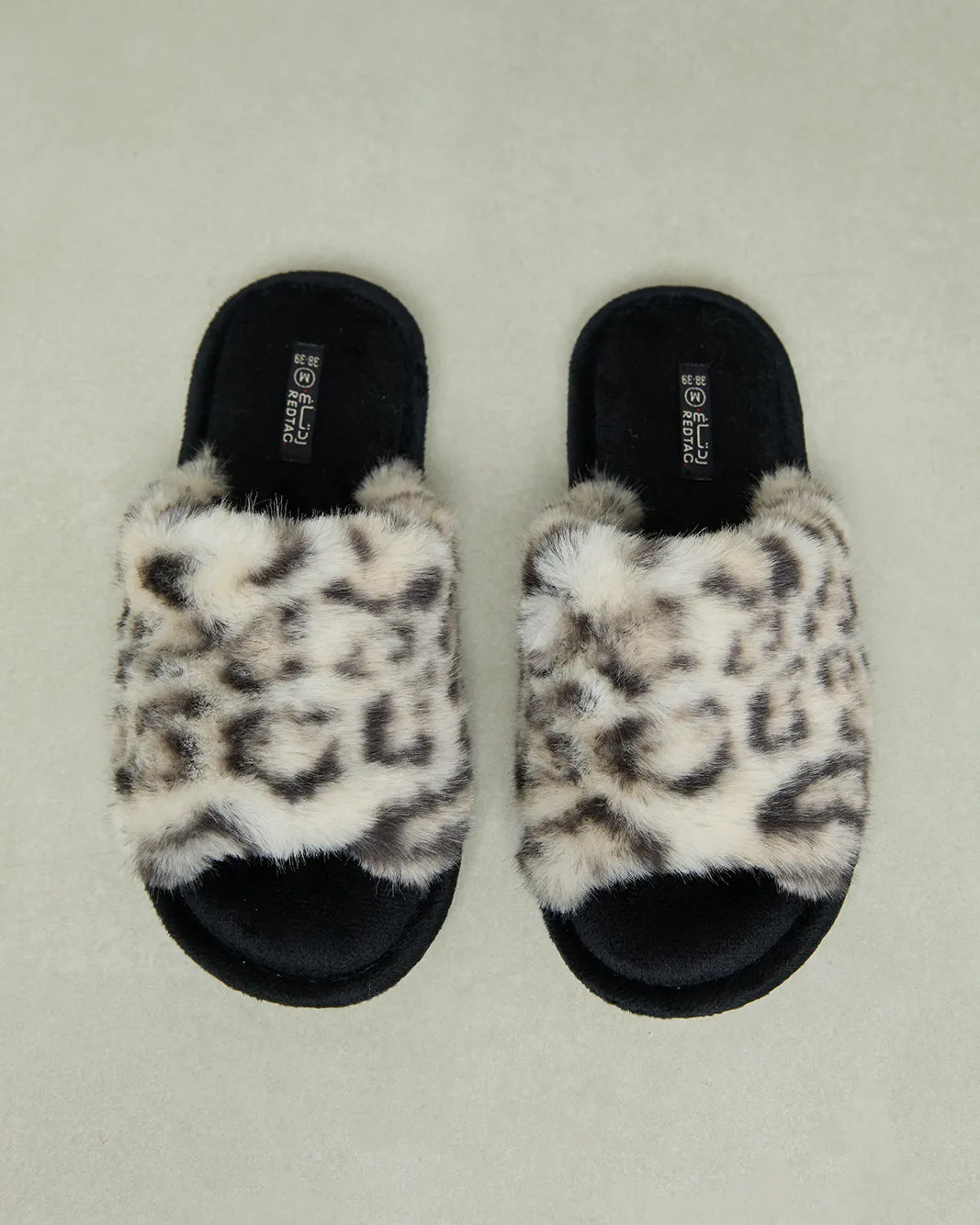 Women Beige Leopard Print Slipper sold by Redtag product image thumbnail 2