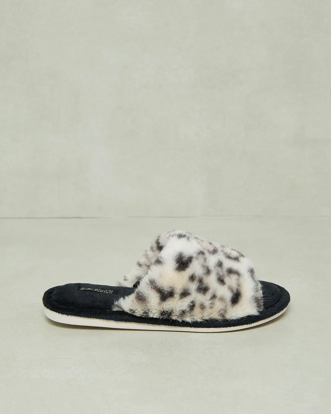 Women Beige Leopard Print Slipper sold by Redtag