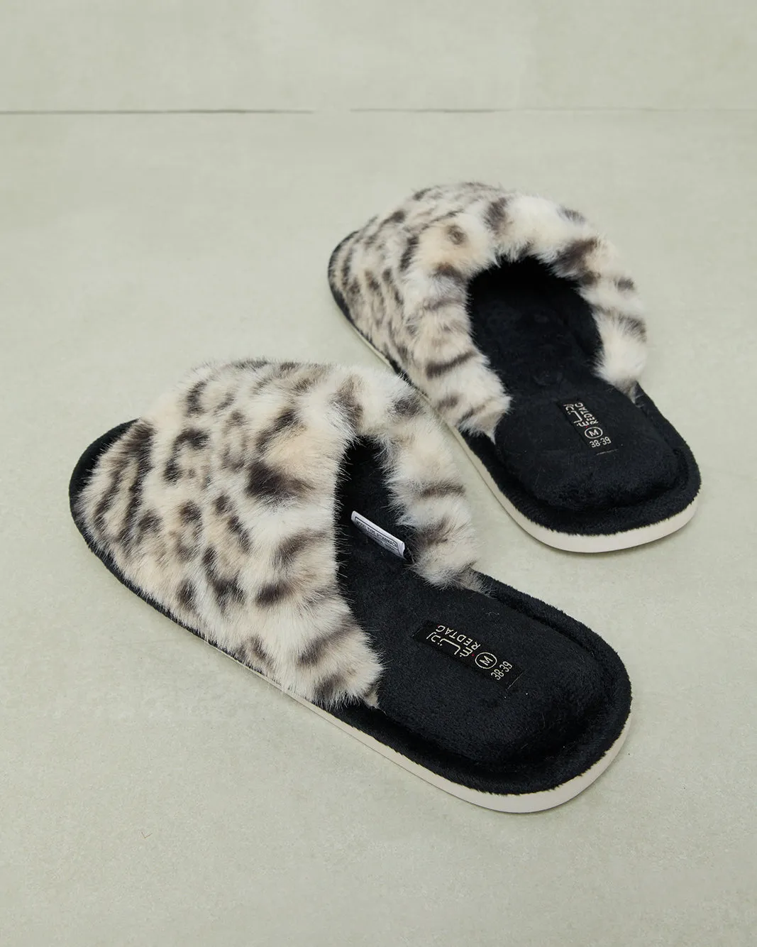 Women Beige Leopard Print Slipper sold by Redtag product image thumbnail 4