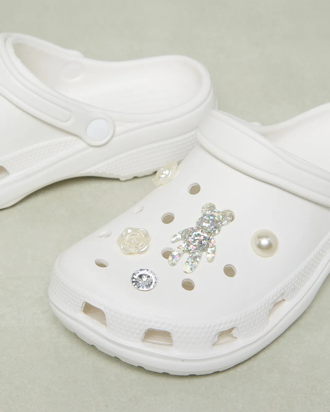 Women White Embellished Molded Mule sold by Redtag product image thumbnail 3