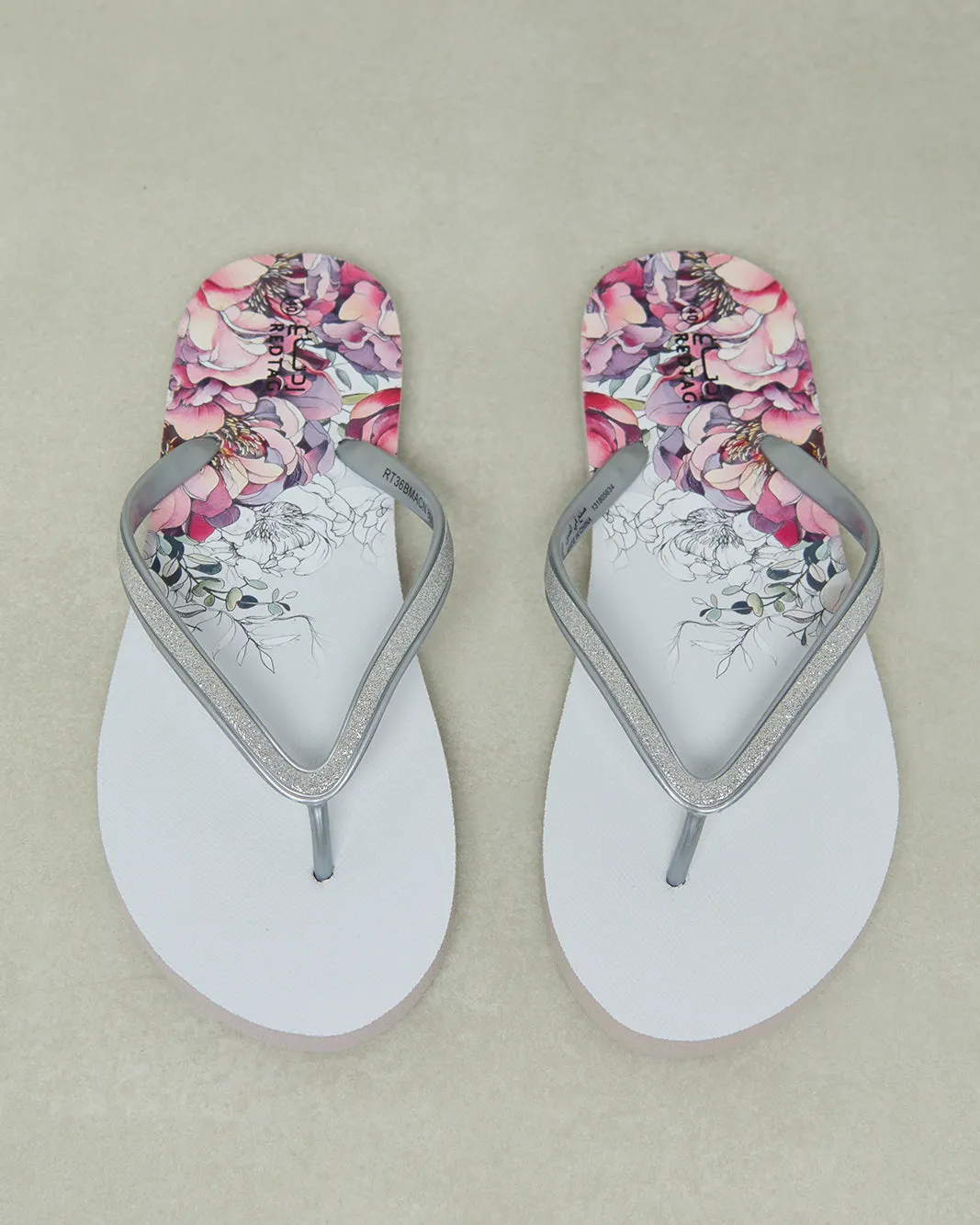 Women Grey Embellished Flip Flop sold by Redtag product image thumbnail 2