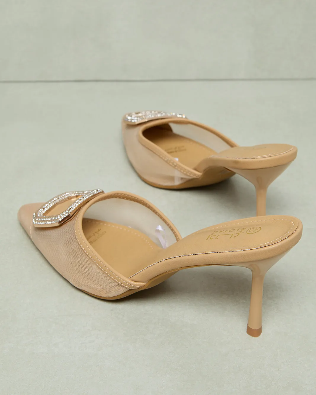 Women Pink Mesh With Buckle Trim Mule sold by Redtag product image thumbnail 4