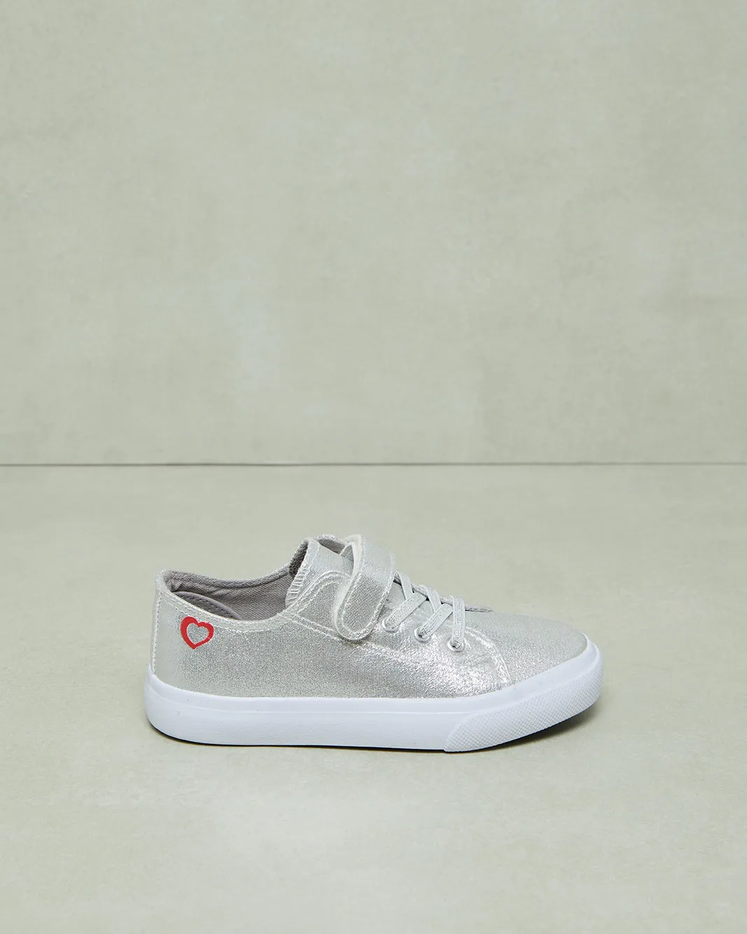 Girls Silver Lace-Up Sneaker sold by Redtag