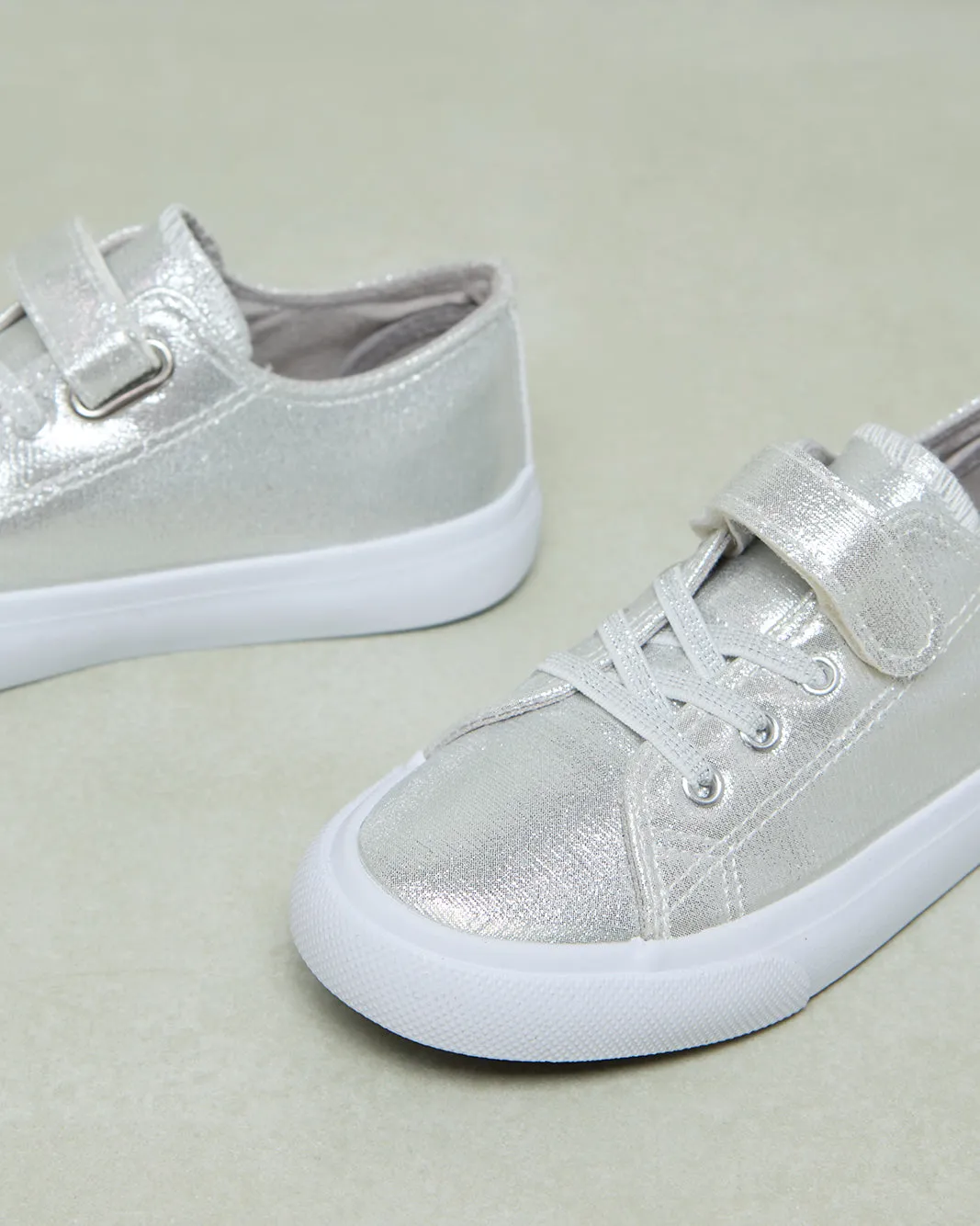 Girls Silver Lace-Up Sneaker sold by Redtag product image thumbnail 3