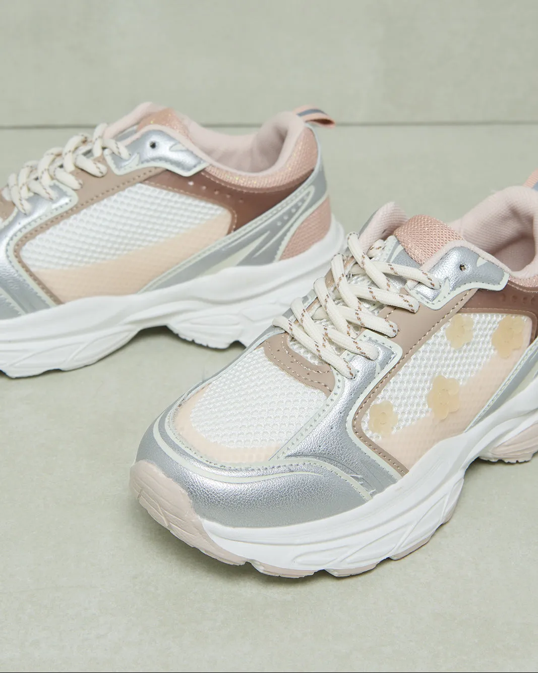 Senior Girls Multicolour Floral Trainer sold by Redtag product image thumbnail 3