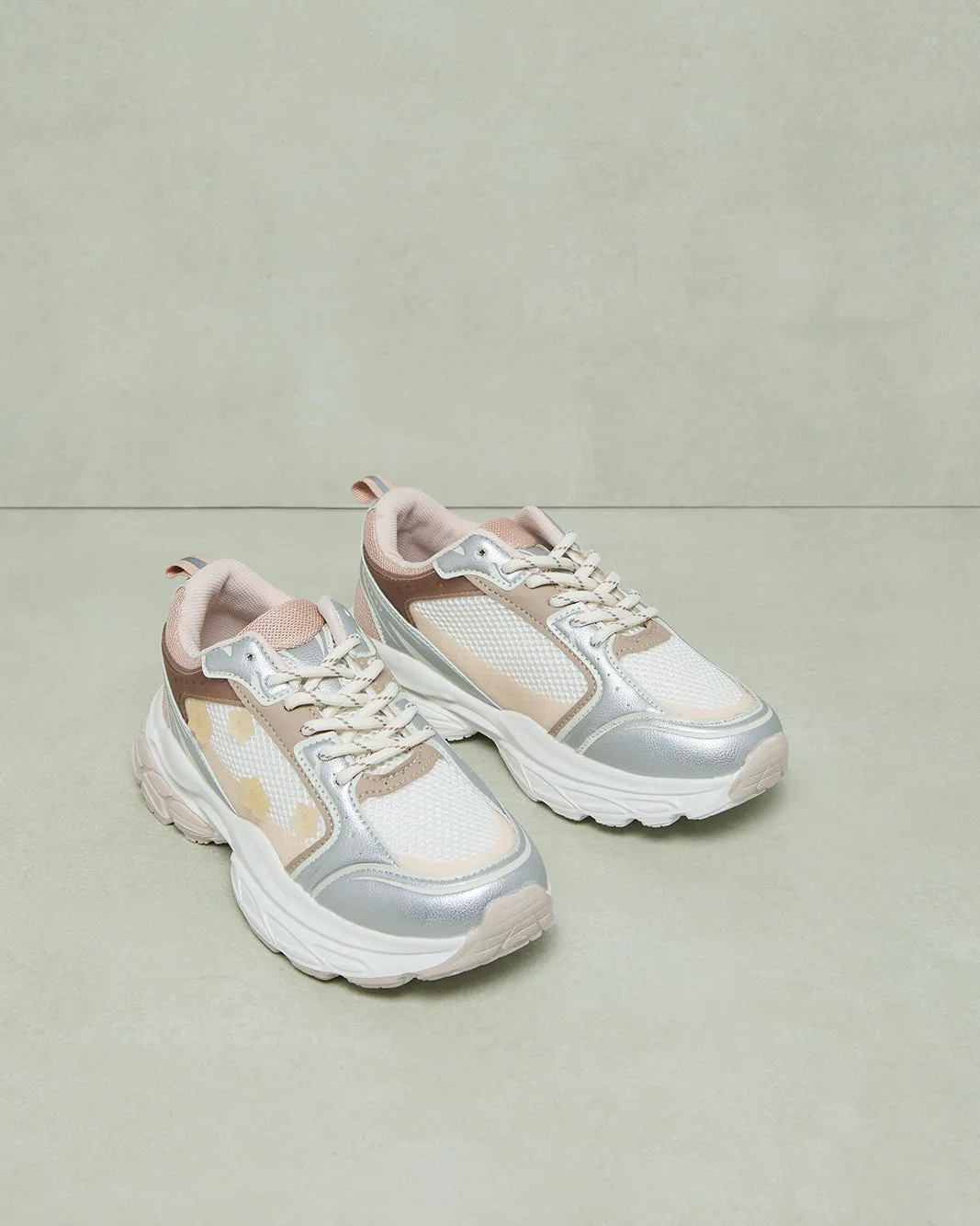 Senior Girls Multicolour Floral Trainer sold by Redtag product image thumbnail 2