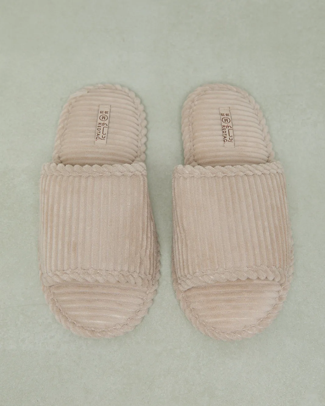 Women Beige Textured Slipper sold by Redtag product image thumbnail 2