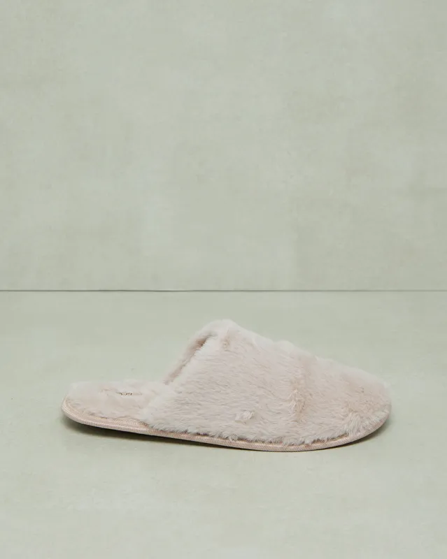 Women Taupe Classic Slipper sold by Redtag