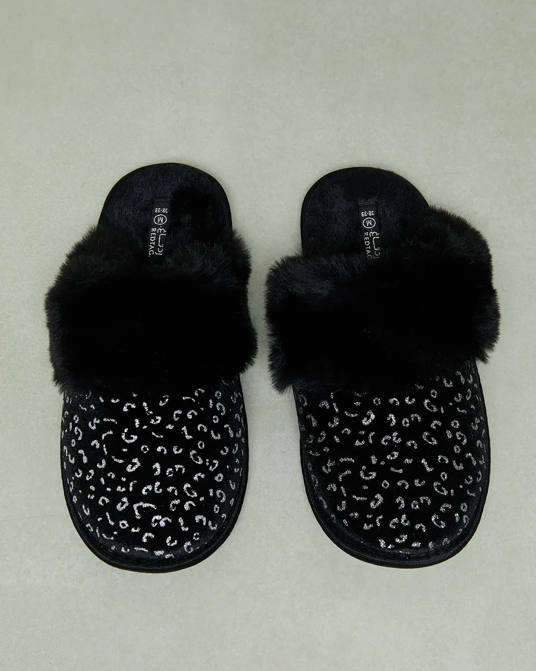 Women Black Embellished Slipper sold by Redtag product image thumbnail 2