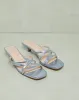 Women Silver Strappy Mule sold by Redtag