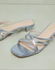Women Silver Strappy Mule sold by Redtag