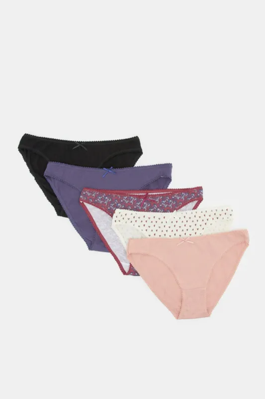 Women Assorted Bikini Brief Set (Pack Of 5) sold by Redtag