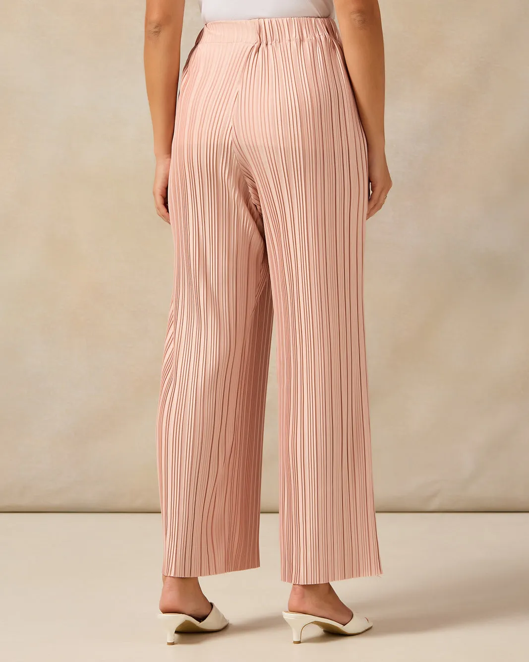 Women Pink Wide Leg Trousers sold by Redtag product image thumbnail 3