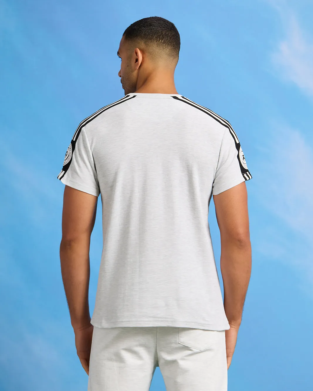 Men Grey Pique Active T-Shirt sold by Redtag product image thumbnail 3