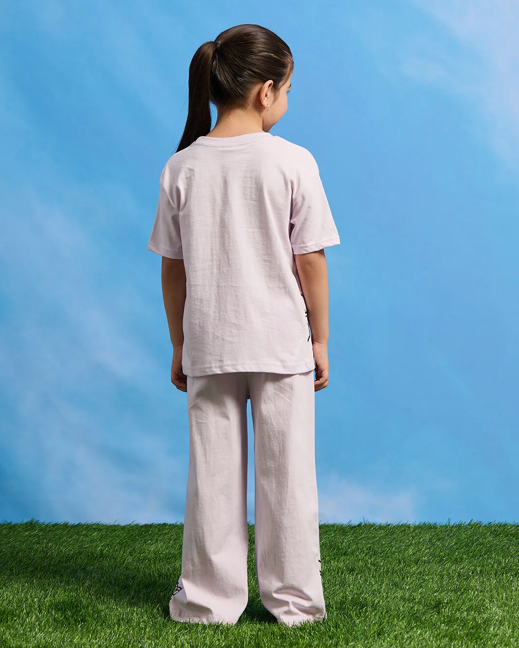 Girls Blue Bambi Placement Print Pyjama Set (2 Piece) sold by Redtag product image thumbnail 4