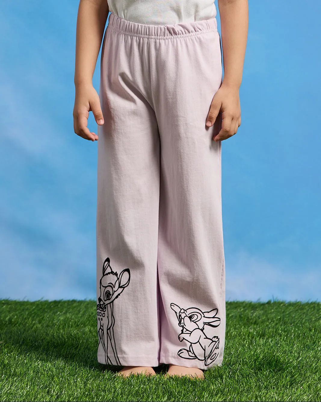 Girls Blue Bambi Placement Print Pyjama Set (2 Piece) sold by Redtag product image thumbnail 3