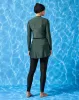 Women Green And Black Front Zip Open Burkini Set (2 Piece) sold by Redtag