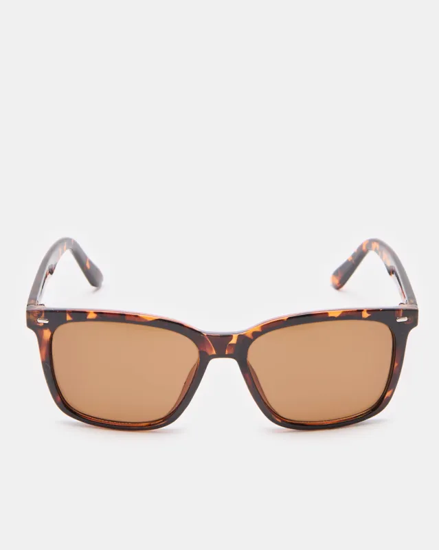 Men Brown Wayfarer Sunglasses sold by Redtag