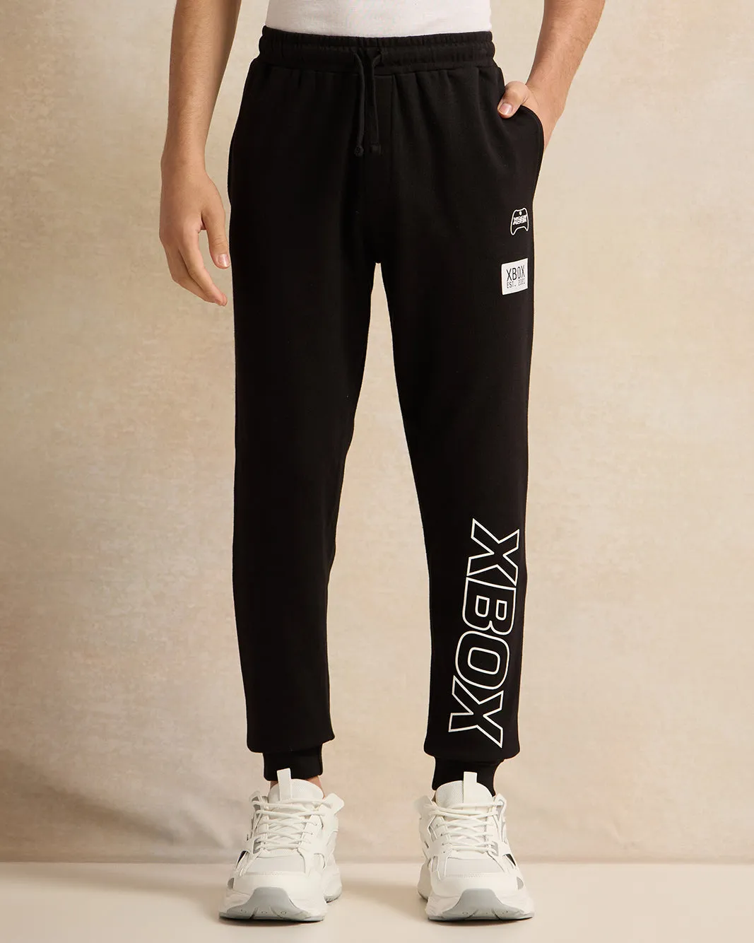 Senior Boys Black Xbox Print Active Pants sold by Redtag